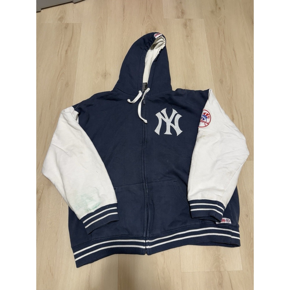 New York Yankees MLB Thermal Zip Up Jacket Fleece Lined Men's XL American League